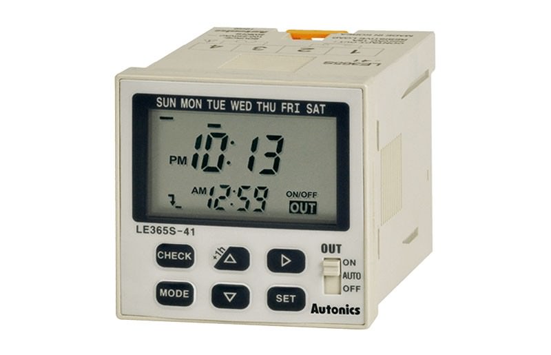 Timer Semanal/anual 100-240VAC -1 Salida Relé 240 Vca LE365S-41 — Autonics — AUTONICS