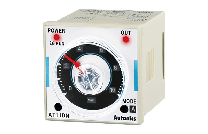 Timer Analógico Multifuncional Tpo Ajustable Dpdt(2c) 48x48 240VCA AT11DN — Autonics — AUTONICS