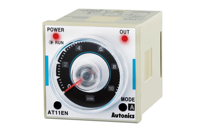 Timer Analógico Multifuncional Tpo Ajustable Spdt(1c) 48x48 240VCA AT11EN — Autonics — AUTONICS