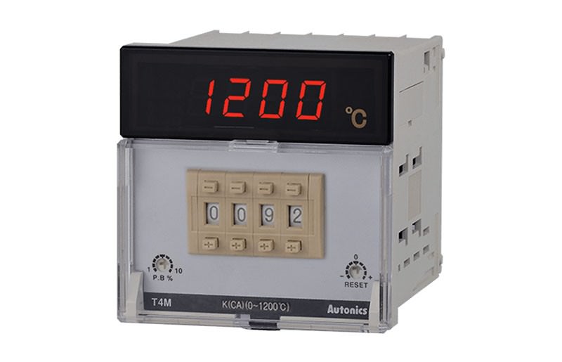 Control Temperatura Perilla Manual 72x72mm - PT100 Salida Relé 250VAC T4M-B4RP4C-N — Autonics — AUTONICS