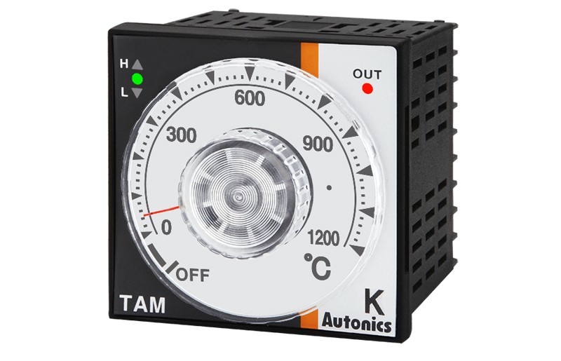 Control Temperatura Analógico 48x48mm - Tipo K Salida Relé 250VAC TAM-B4RKCC(TOM) — Autonics — AUTONICS