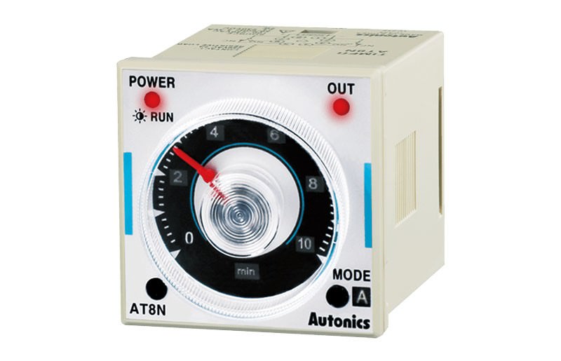 Timer Analógico Multifuncional Tpo Ajustable - Contacto Instante 48x48 240VCA AT8N — Autonics — AUTONICS
