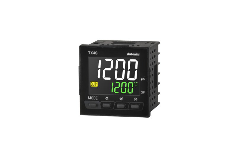 Controlador de Temperatura Display LCD Salida Relé / Alarma 2 250VCA TX4S-24R — Autonics — AUTONICS