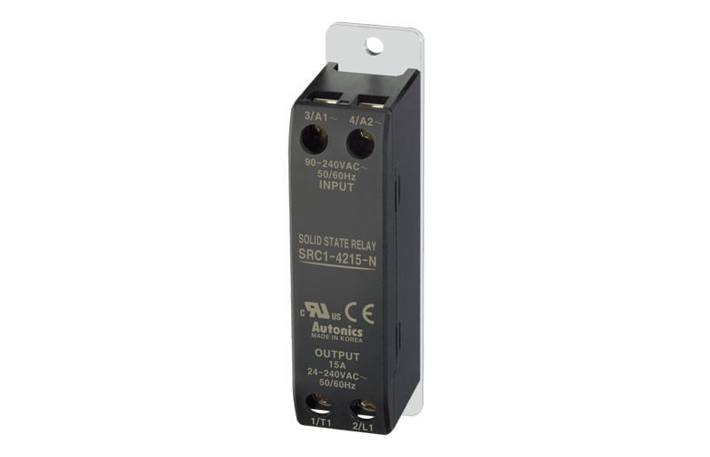 Relé Estado Solido Ssr -15A Alimentación 90-240VAC SRC1-4215-N — Autonics — AUTONICS