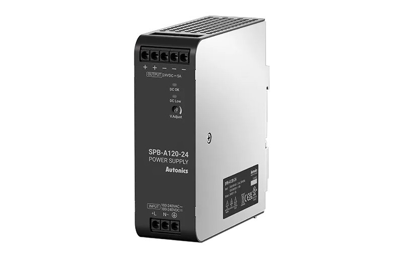 Fuente de Poder 24VDC 120W Montaje Riel DIN 35mm SPB-A120-24 — Autonics — AUTONICS