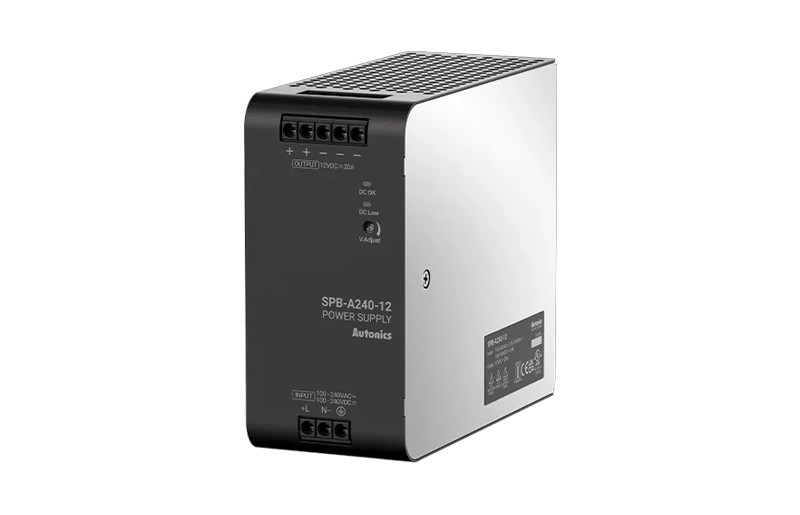 Fuente de Poder 24VDC 240W Montaje Riel DIN 35mm SPB-A240-24 — Autonics — AUTONICS