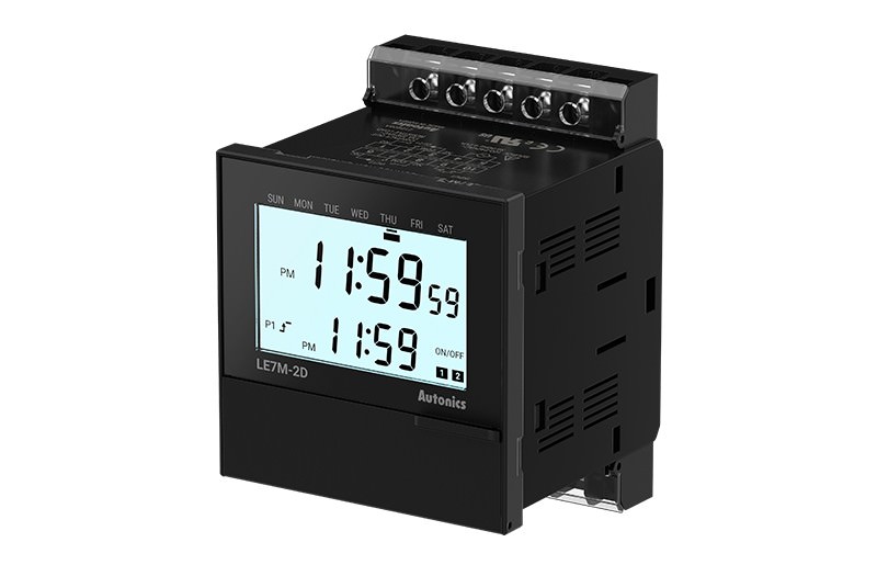 Interruptor Horario Digital 72x72mm -Riel DIN 240VCA 90 a LE7M-2D — Autonics — AUTONICS