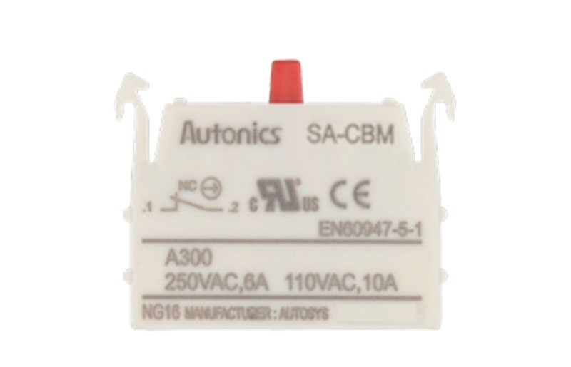 Bloque Contacto Auxiliar Contacto Modular Tipo B 110VAC 6A 1,000 M Sa-cbm — Autonics — AUTONICS