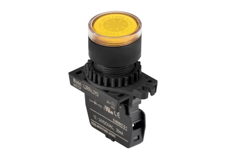 Lámpara Piloto Amarilla Alimentación 100-220VAC 15 a IP52 L2RR-L3YLM — Autonics — AUTONICS