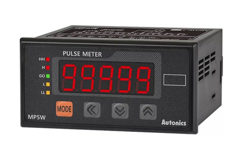 Medidor de Pulso Colector Abierto Pnp (Hh, H, Go, L, Ll) 240VCA 19999 a MP5W-45 — Autonics — AUTONICS