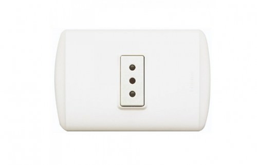 Toma Corriente 10A Blanco 250V 1105BN — BTicino — BTicino