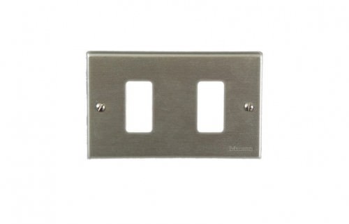 Placa Aluminio Oxidal 2 Módulos 503/2 — BTicino — BTicino