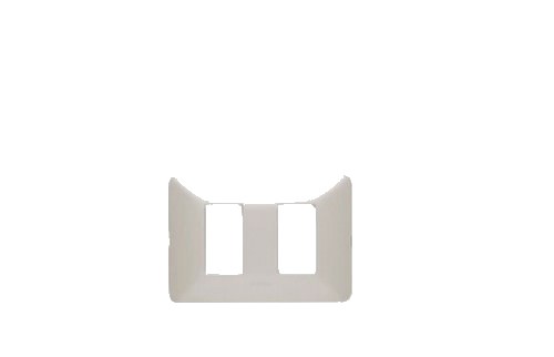 Placa Aluminio Natural 2 Módulos AM503M2AL — BTicino — BTicino