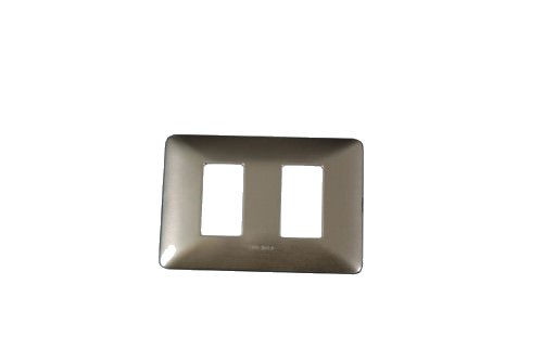 Placa Aluminio Champagne 2 Módulo AM503M2CH — BTicino — BTicino