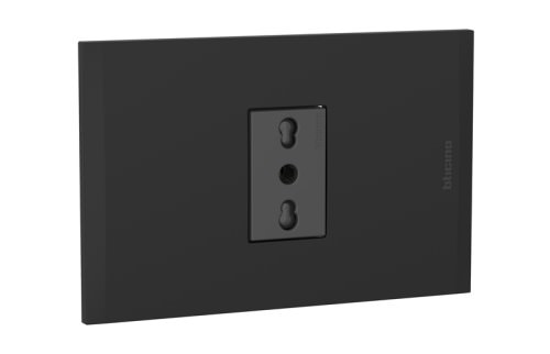 Toma Corriente Negra 2P + T 10/16A 250V IP20 AF2180E1ANG — BTicino — BTicino