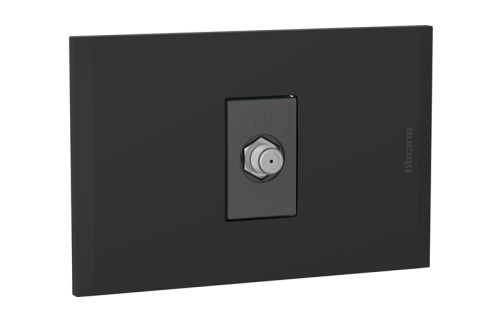 Toma Tv Tipo F 1P Negro 250V IP20 AF2152E1ANG — BTicino — BTicino