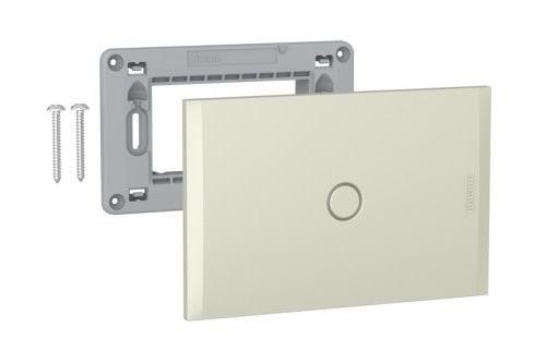 Placa Ciega Perla Incluye Soporte IP20 AF5S0NA — BTicino — BTicino