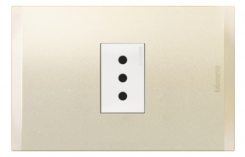 Toma Corriente Simple Armado 2P+T 250V AF2113E1BNA — BTicino — BTicino