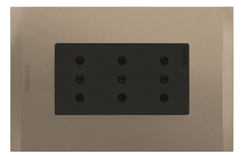 Toma Corriente Doble Armado 2P+T 250V 10A AF2113E3ATI — BTicino — BTicino