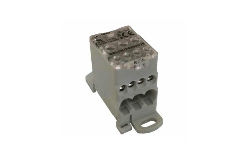 Repartidor 1 Polo 80A Compacto 7 Posiciones 1x16mm 1000V QBLOK1P080E — Cabur — CABUR