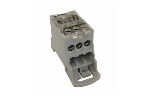 Repartidor 1 Polo 160A Compacto 8 Posiciones 1x70mm 1000V QBLOK1P160E — Cabur — CABUR