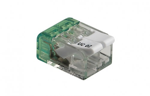 Regleta de Conexión 2 Bornes para Cable Rigido o Flexible 0.2 - 4mm² 450V 32 a UC02 — Cabur — CABUR