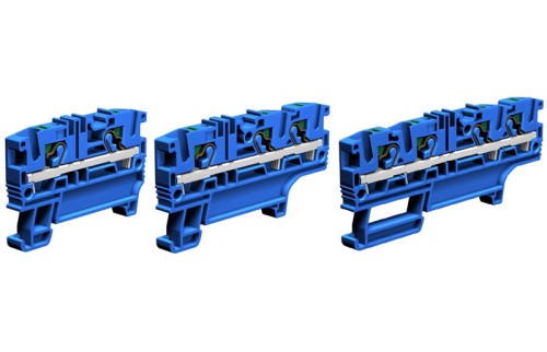 Borne Push-in 1 Nivel Efc 4mm² 24A 800V - Color Azul EFC.2/BL — Cabur — CABUR