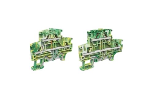 Borne a Tierra Push-in 2 Niveles Efde 4mm² 600V - Color Verde/amarillo EFDE.4 — Cabur — CABUR