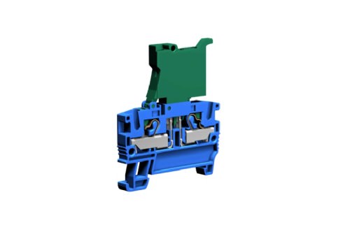 Borne Push-in Portafusibles Eff 4mm² 6.3A para Fusible 5x20mm 630V - Color Azul 6.3A EFF.4/BK — Cabur — CABUR