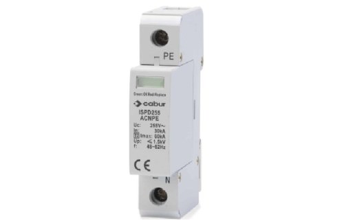 Dispositivo de Protección Contra Sobretensiones Hasta 255VAC, Clase Ii, para Neutro IP20 60kA ISPD255ACNPE — Cabur — CABUR