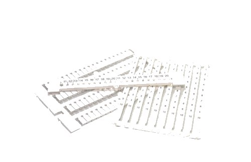 Etiqueta Placa 41-50 5 Tiras por Placa CNU8/550 — Cabur — CABUR