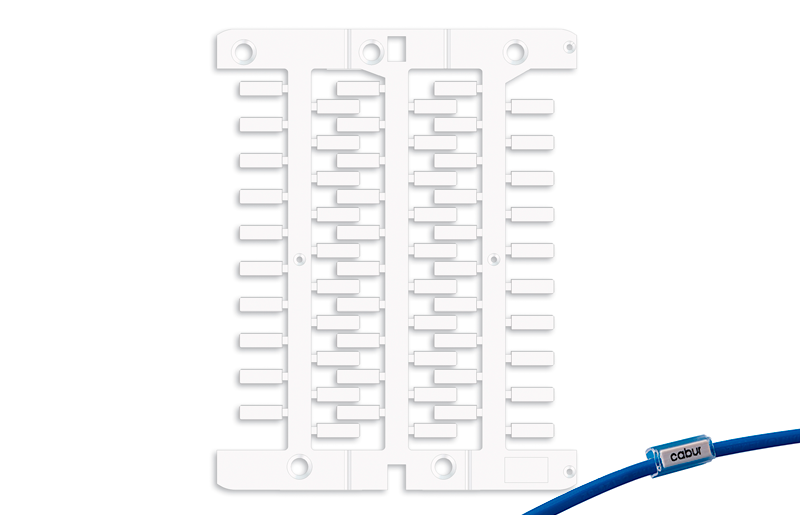 Etiqueta Placa Etiqueta Blanca Smart-print 18x4MM NUT18S — Cabur — CABUR