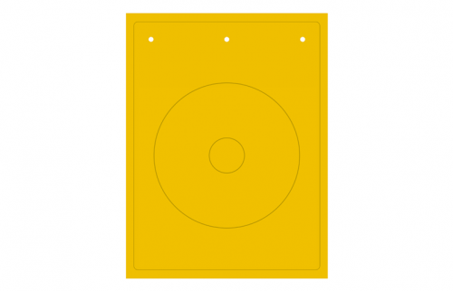 Etiqueta Placa Etiqueta Parada Emergencia Smart-print TAEM062Y — Cabur — CABUR