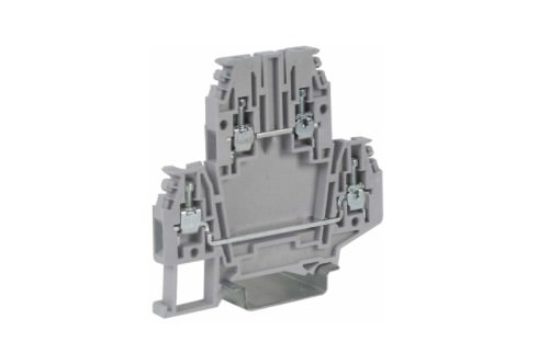 Borne Conexión Doble Tornillo Dbc 2.5mm² 24A 630V- Color Gris 400V DBC.2/GR — Cabur — CABUR