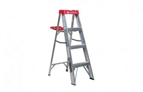 Escalera Tijera Aluminio -3 Peldaños Altura 1.22 M -150kg C-2312(708)-04 — Cuprum — CUPRUM