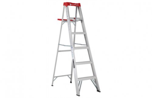 Escalera Tijera Aluminio -6 Peldaños Altura 1.83 M -150kg C-2312(708)-06 — Cuprum — CUPRUM