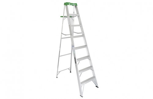 Escalera de Tijera Aluminio -8 Peldaños Altura 2.44 M -175kg C2213-08 — Cuprum — CUPRUM