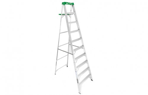 Escalera de Tijera Aluminio -10 Peldaños Altura 3.05 M -175kg C2213-10 — Cuprum — CUPRUM