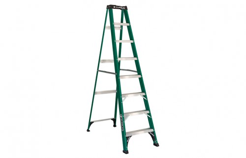 Escalera de Tijera Fibra de Vidrio -8 Peldaños Altura 2.44 M -175kg 2.47 M C3217-08 — Cuprum — CUPRUM