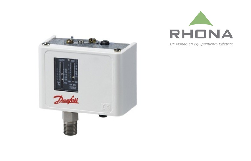 Interruptor de Presión KP36 -1/4″ Intervalo 2-14 Bar -1P 16A 2 a IP44 060-110866 — Danfoss — DANFOSS