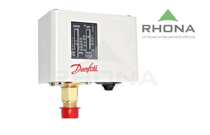 Interruptor de Presión KPI35 -1/4″ Intervalo -0,2-8 Bar -1P 6A 440VCA IP33 060-121766 — Danfoss — DANFOSS
