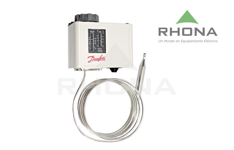 Termostato KP78 Intervalo de Temperatura 30-90°C 440VCA 6A IP33 060L118466 — Danfoss — DANFOSS