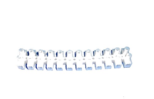 Regleta de Conexión 12x10mm² 40A Nylon con Tornillo Protegido DAST-1260 — Dong-a — DONG-A