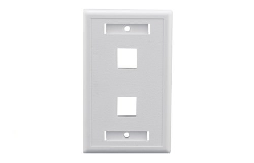 Placa Frontal Doble 2 Puertos - 70x115mm KD-FP207 — Geolux — GEOLUX