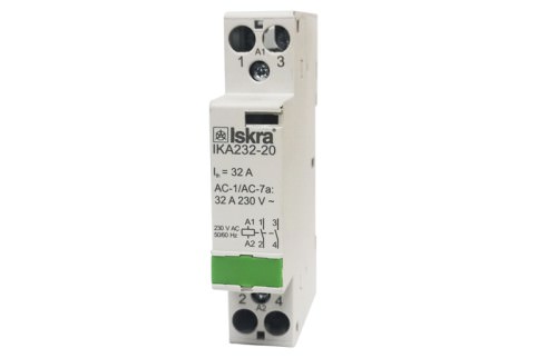 Contactor 32A bobina 230VAC 2NA IKA232-20 — ISKRA
