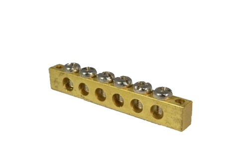 Barra Tierra con Tornillo 6x1 1IN/6OUT 01926 — Italweber — ITALWEBER