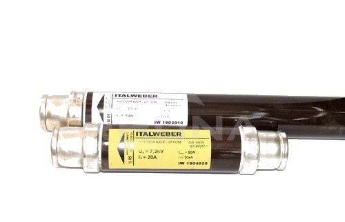 Fusible Media Tensión 6.3A 10/24kV 63kA - Largo 442mm 50kA 1902006S — Italweber — ITALWEBER