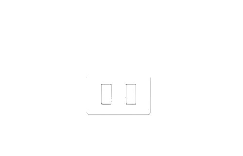 Interruptor Doble con Placa 9/15 Genesis 2 X 250V/16A - Blanco MWD130247502 — Schneider Electric — SCHNEIDER ELECTRIC