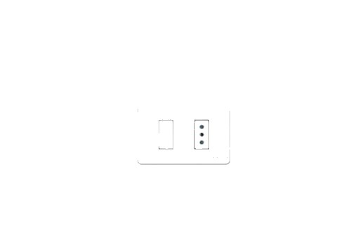 Interruptor 9/12 + Tomacorriente 2P+T con Placa Genesis 250V/10A - Blanco MWD130247515 — Schneider Electric — SCHNEIDER ELECTRIC
