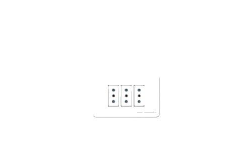 Tomacorriente Triple con Placa 2P+T Genesis 3 X 250V/10A - Blanco 3x10 MWD130327518 — Schneider Electric — SCHNEIDER ELECTRIC